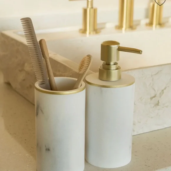 Sunday Citizen Bath Set (Soap Dispenser and Cup) - Picture 4 of 4